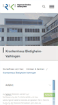 Mobile Screenshot of krankenhaus-bietigheim.de